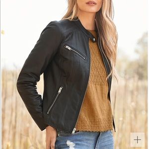 Marc New York Felicity Moto Jacket, leather black